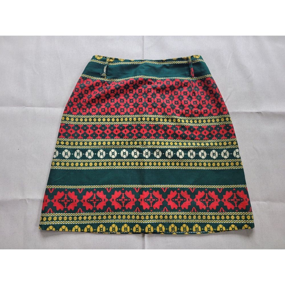 Vintage 60's Prestige Of London Skirt‎ Mod Gogo Patterned Stripes A Line Mini S
